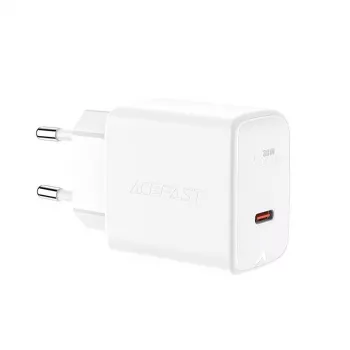 ACEFAST GaN USB-C Įkroviklis 30W PD QC 3.0 AFC FCP Baltas (A21)