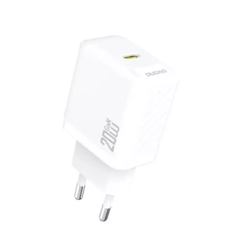 Dudao A26EU GaN 20W USB-C įkroviklis baltas