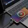 Dudao L7C USB-C į USB-C 100W laidas su LED ekranu 1m - Juoda