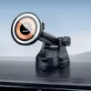 Dudao F12MAX+ belaidis magnetinis automobilinis įkroviklio laikiklis 15W su MagSafe - juodas