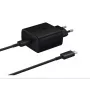 Samsung EP-TA845EBE + EP-DW767JBE 45W kelioninis įkroviklis ir USB-C į USB-C duomenų laidas, juodos spalvos (OOB urmu)
