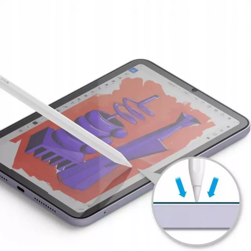Hofi Glass Pro+ Grūdinto stiklo ekrano apsauga, skirta Samsung Galaxy Tab S9 FE 10.9 inch X510/X516B - juodas rėmelis