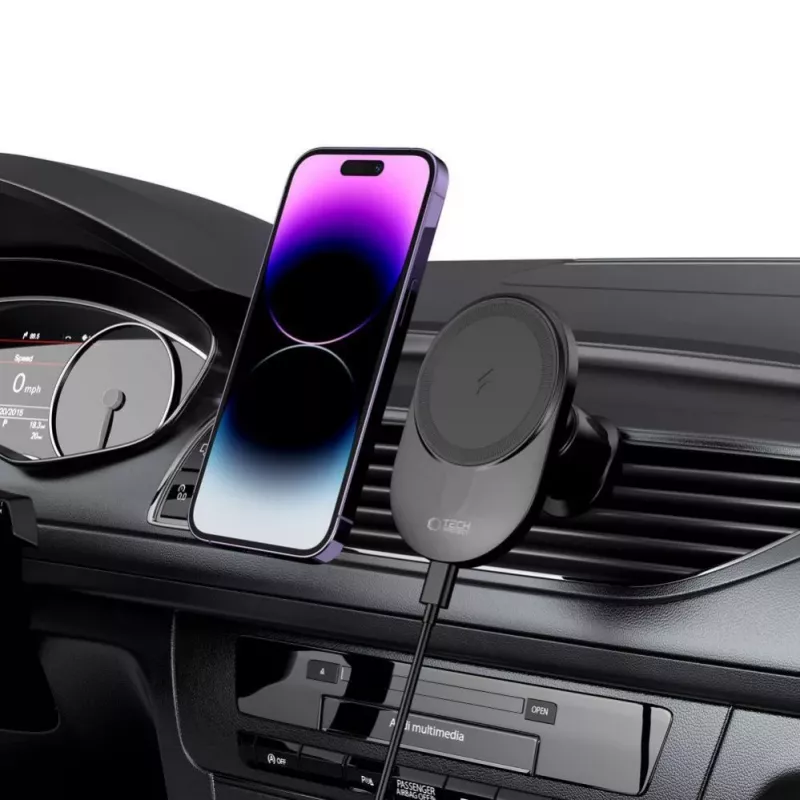 TECH-PROTECT MM15W-V1 Magnetic MagSafe Vent Car Mount Wireless Charger 15W Black