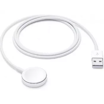 “Apple Watch” magnetinis įkroviklis su USB laidu, baltas