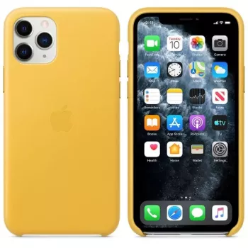 Apple iPhone 11 Pro Leather Case MWYA2ZM/A Meyer Lemon