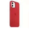 Apple Silicone Case with MagSafe, skirta iPhone 12 mini, raudona