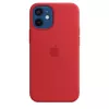 Apple Silicone Case with MagSafe, skirta iPhone 12 mini, raudona