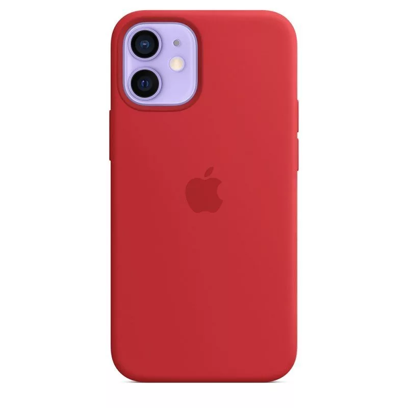 Apple Silicone Case with MagSafe, skirta iPhone 12 mini, raudona