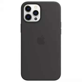 Apple Silicone Case with MagSafe, skirta iPhone 12 Pro Max 6,7 inch - Juoda (MHLG3ZE/A)