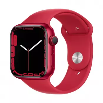 Apple Watch Series 7 GPS, 45mm (PRODUCT)RED Aliuminio korpusas su Sport dirželiu - Įprastas