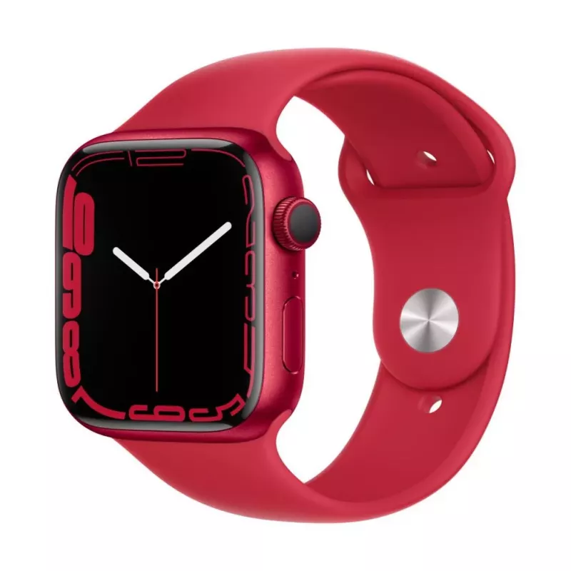 Apple Watch Series 7 GPS, 45mm (PRODUCT)RED Aliuminio korpusas su Sport dirželiu - Įprastas