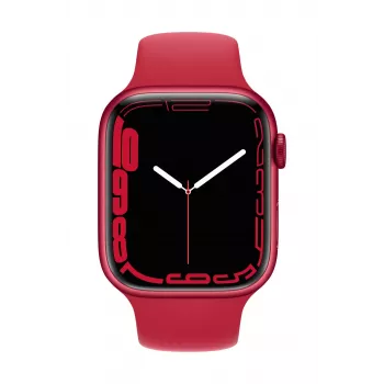 Apple Watch Series 7 GPS, 45mm (PRODUCT)RED Aliuminio korpusas su Sport dirželiu - Įprastas