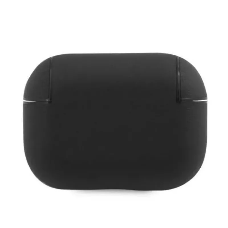 BMW AirPods Pro Dangtelis Natūrali Oda Sidabrinis Logotipas Juodas