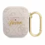 Guess Apple AirPods 1/2 Dangtelis 4G Script Metal Collection Rožinis
