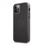 BMW Apple iPhone 12/12 Pro 6,1 inch Signature Leather Embossed Logo Hard Case Black
