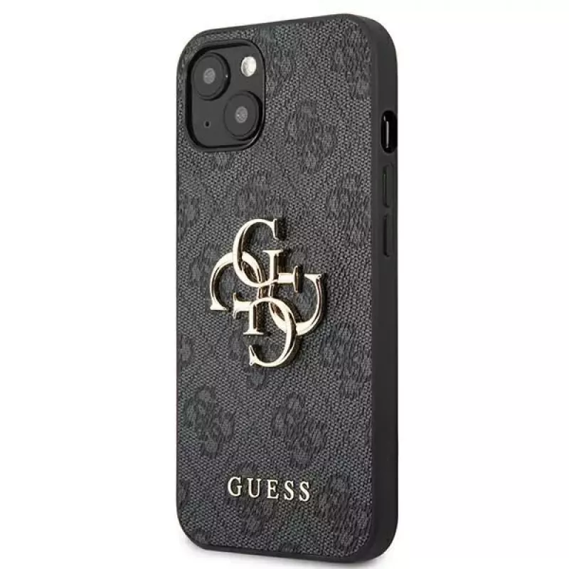 Guess GUHCP13M4GMGGR iPhone 13 / 14 / 15 6.1 Kietas Dėklas Nugarėlei Pilka
