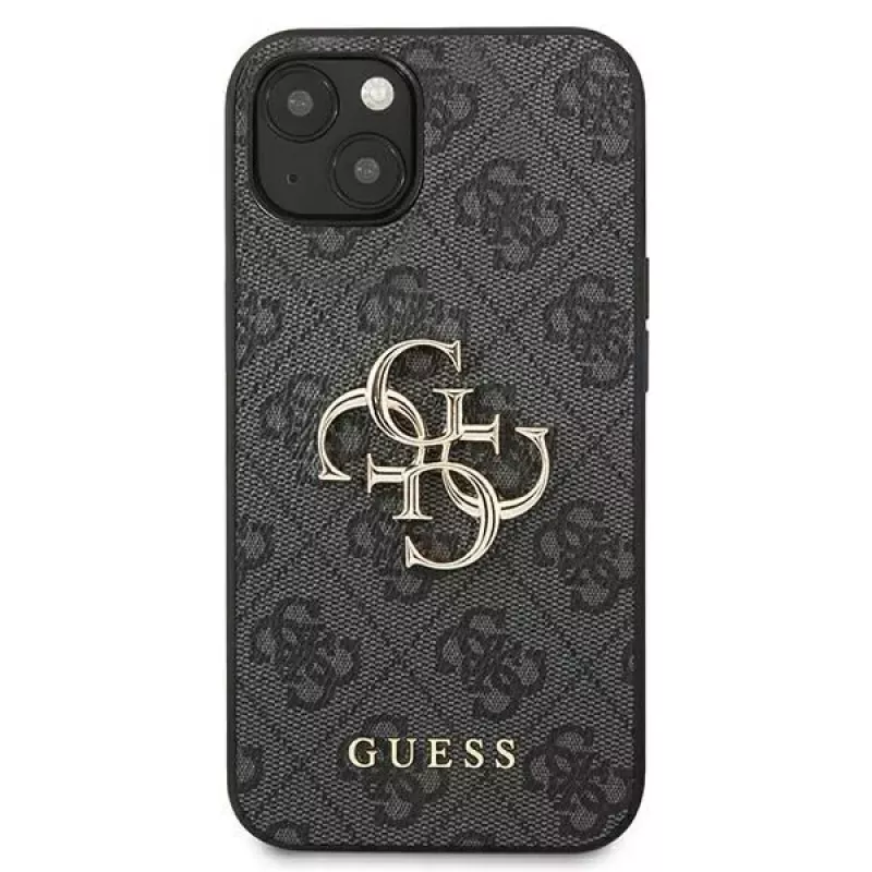 Guess GUHCP13M4GMGGR iPhone 13 / 14 / 15 6.1 Kietas Dėklas Nugarėlei Pilka