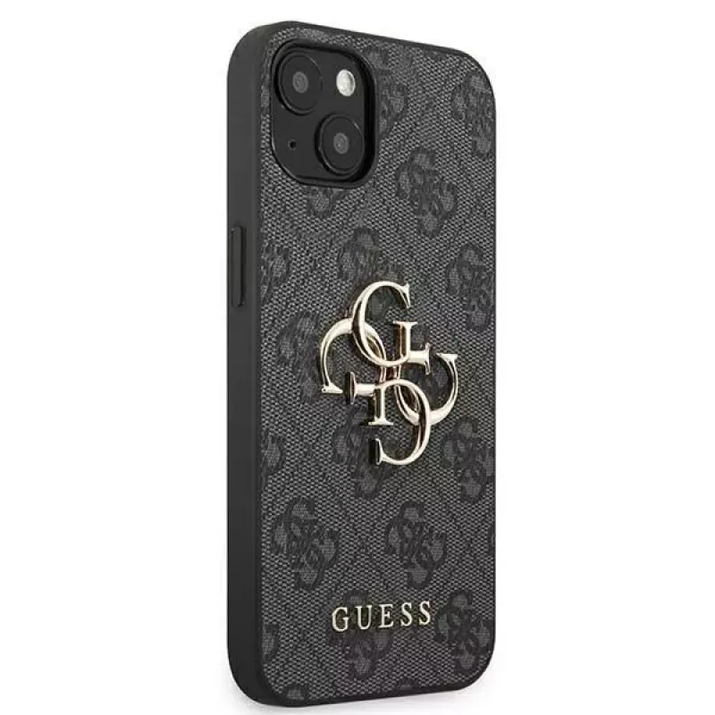 Guess GUHCP13M4GMGGR iPhone 13 / 14 / 15 6.1 Kietas Dėklas Nugarėlei Pilka