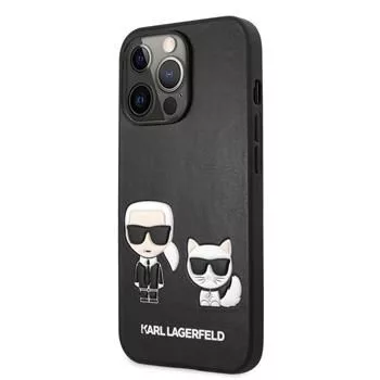 Karl Lagerfeld Apple iPhone 13 Pro Choupette PU Leather Case Black