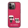 Karl Lagerfeld Apple iPhone 13 Pro Choupette PU Leather Case Fuchsia