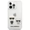 Karl Lagerfeld iPhone 13 Pro Choupette dėklas permatomas