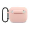 Lacoste Apple AirPods 3 Liquid Silicone Glossy Printing Logo Case Pink