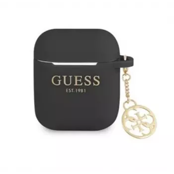 Guess Apple 4G Charms Silicone Case for AirPods 1/2 Black