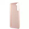 Guess Silicone Metal Logo Case, skirta Samsung Galaxy S22 Plus - rožinė
