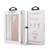 Guess Samsung Galaxy S22 Ultra Silicone Metal Logo Case Pink