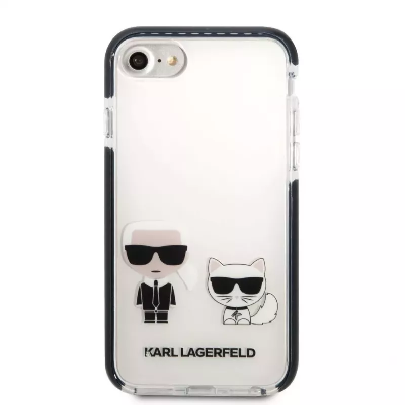 Karl Lagerfeld Apple iPhone 7/8/SE 2020/SE 2022 TPE Karl and Choupette Kryt White