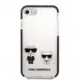 Karl Lagerfeld Apple iPhone 7/8/SE 2020/SE 2022 TPE Karl and Choupette Kryt White