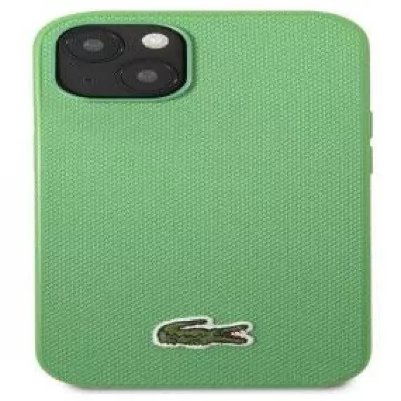 Lacoste Apple iPhone 14 Iconic Petit Pique Logo Green Back Cover