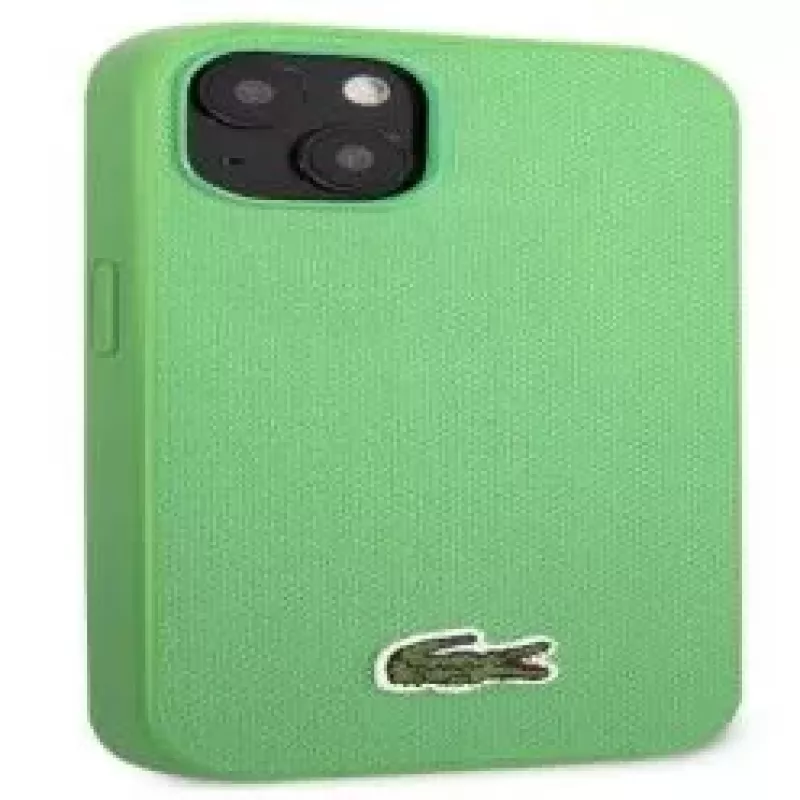 Lacoste Apple iPhone 14 Iconic Petit Pique Logo Green Back Cover