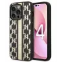 Karl Lagerfeld Apple iPhone 14 Pro 6.1 Hardcase Monogram Stripe Brown