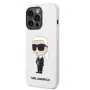Karl Lagerfeld Apple iPhone 14 Pro Liquid Silicone Ikonik NFT Case White