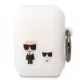Karl Lagerfeld AirPods 1/2 Choupette Silicone Case White