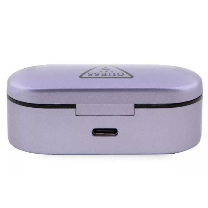 “Guess” True Wireless Triangle Logo BT5.0 stereo ausinės, violetinės spalvos