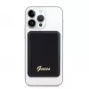 Guess Power Bank 5000mAh 15W MagSafe ir įprastas įkrovimas su metaliniu rašto logotipu juoda