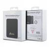 Guess Power Bank 5000mAh 15W MagSafe ir įprastas įkrovimas su metaliniu rašto logotipu juoda