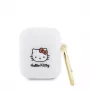 Hello Kitty HKA23DKHSH Silicone 3D Kitty Head Case for Apple AirPods 1/2 - White