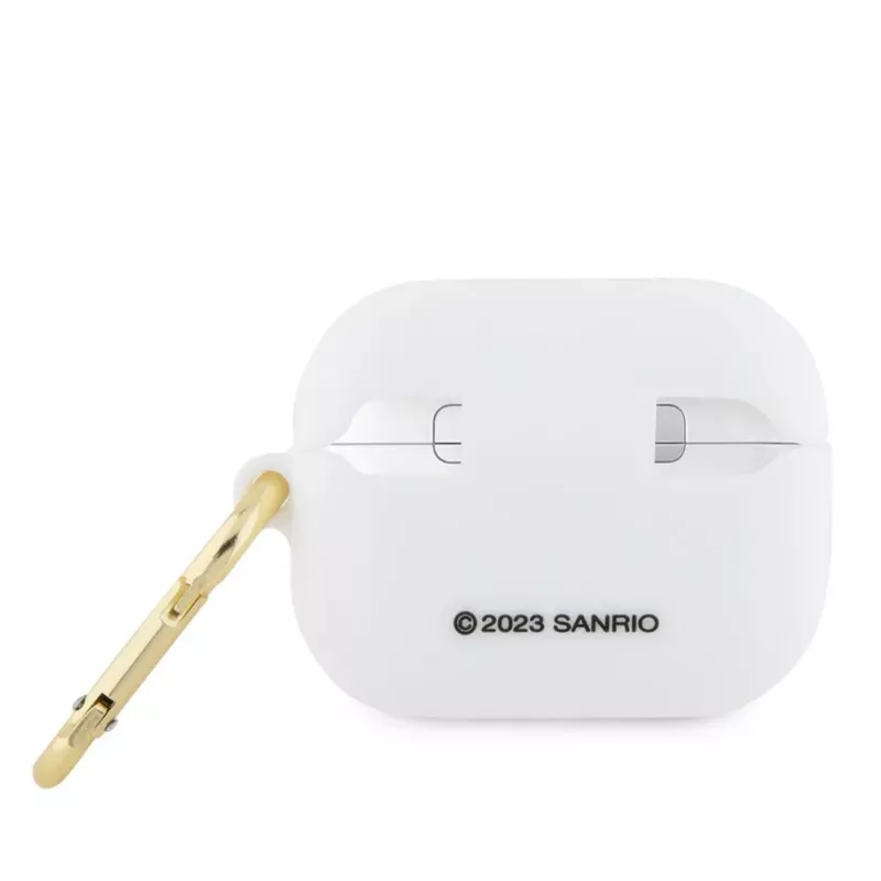 Hello Kitty Apple AirPods Pro Dangtelis Silikoninis 3D Katytės Galva Baltas