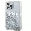 DKNY Apple iPhone 15 Pro 6.1 Hardcase Liquid Glitter Big Logo Black