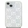DKNY Apple iPhone 15 Hardcase Liquid Glitter Multilogo White