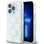 DKNY Apple iPhone 15 Pro 6.1 Hardcase Liquid Glitter Multilogo White