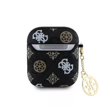Guess AirPods 1/2 PU 4G Peony Charm Case Black