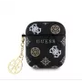 Guess AirPods 1/2 PU 4G Peony Charm Case Black