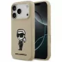 Karl Lagerfeld Apple iPhone 17 Pro Silikoninis Dėklas su MagSafe - Ruda (KL Sketch & Logo)
