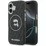 Karl Lagerfeld Apple iPhone 17 Silikoninis Dėklas su MagSafe KL Head Logo Juodas