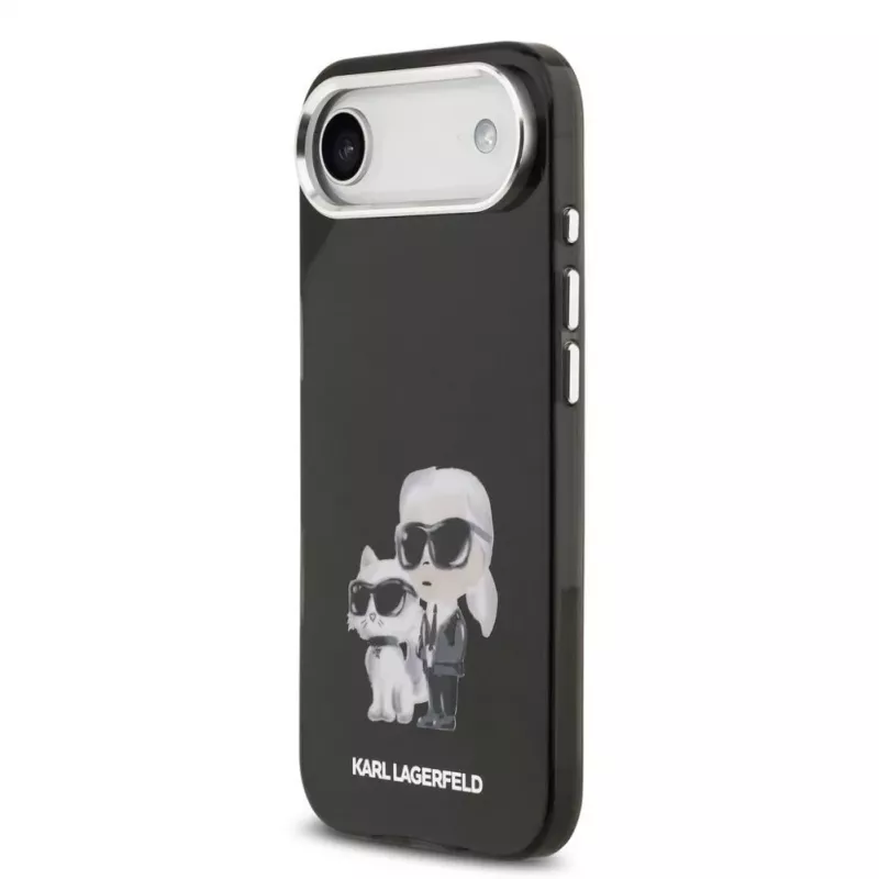 Karl Lagerfeld Apple iPhone Air Silicone Case IML Aquarelle K&C Logo Black