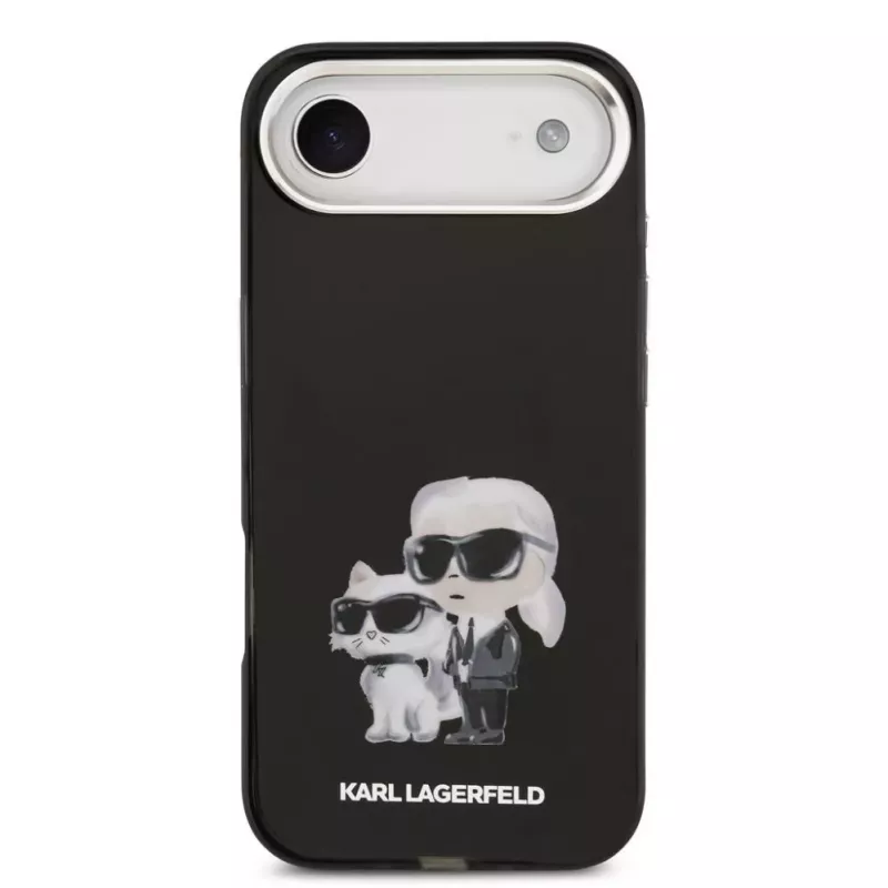 Karl Lagerfeld Apple iPhone Air Silicone Case IML Aquarelle K&C Logo Black